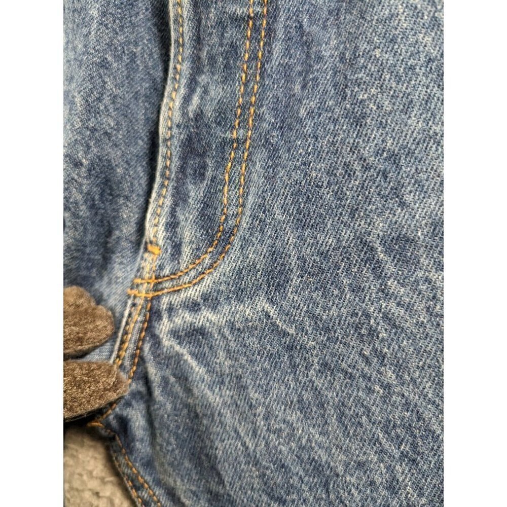 Levi's Jeans Mens 38x36 (Actual 35x32) 501 XX Button Fly Distressed Y2K Blue - Picture 10 of 16